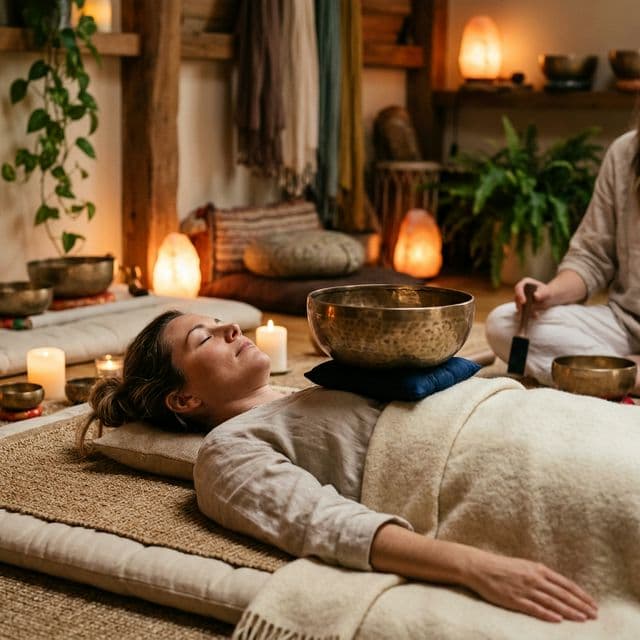 Healing session in progress